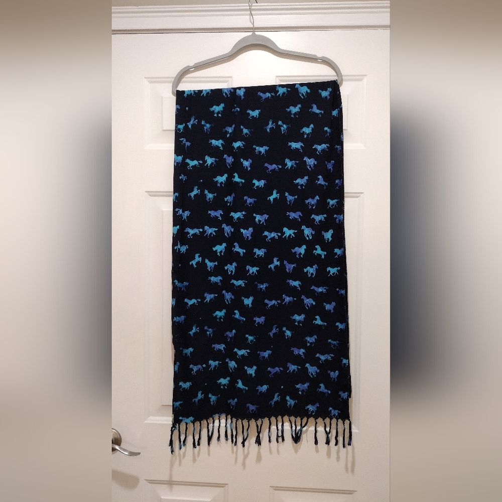 Eka Handmade Equestrian Scarf/Wrap With 21" Length 60"